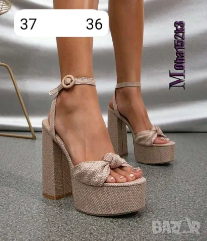 сандали на ток , снимка 3 - Сандали - 50337621