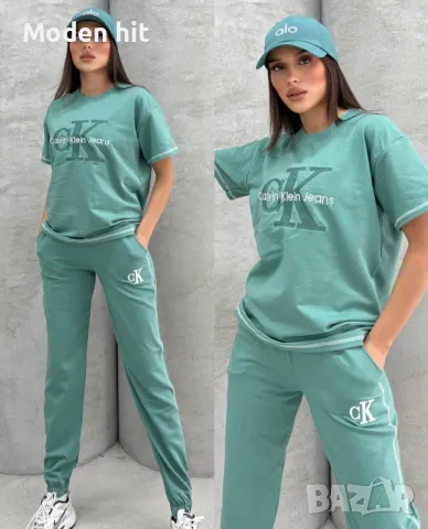 Calvin Klein Дамски Спортен Комплект 🔝Дамски Спортен Екип Келвин Клайн - Различни Цветпове Код VL-9, снимка 6 - Спортни екипи - 49306804