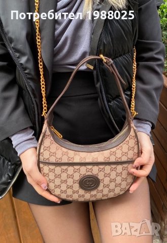 Gucci half moon чанта, снимка 4 - Чанти - 39779687