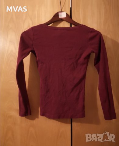 Нова блуза - 50% Calliope с дълъг ръкав бордо XS, снимка 2 - Блузи с дълъг ръкав и пуловери - 32326945