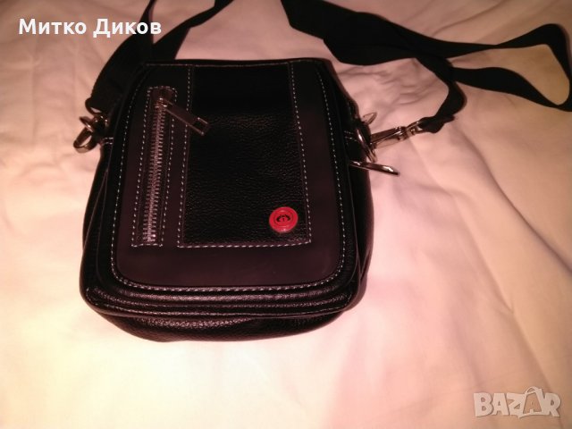 Чанта кожена за през рамо и кръста 165х150х45мм нова, снимка 2 - Чанти - 29004781