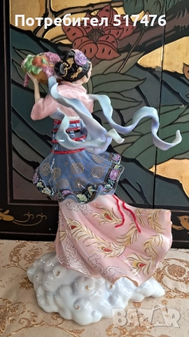 Порцеланова фигура" Maku" Franklin mint , снимка 4 - Антикварни и старинни предмети - 51789449