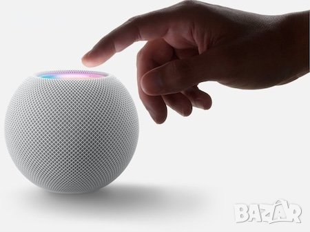 НОВО!!! Преносима тонколона Apple HomePod Mini, Bluetooth, Бял , снимка 6 - Bluetooth тонколони - 40131669