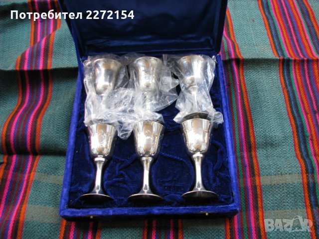 Британски посребрени чаши, снимка 1 - Антикварни и старинни предмети - 28371463