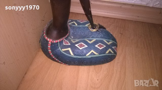 поръчана-афро дама-дървена фигура-внос франция, снимка 4 - Колекции - 26333678