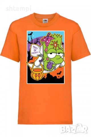 Детска тениска The Simpsons Bart Simpson 02,Halloween,Хелоуин,Празник,Забавление,Изненада,Обичаи,, снимка 7 - Детски тениски и потници - 38158112