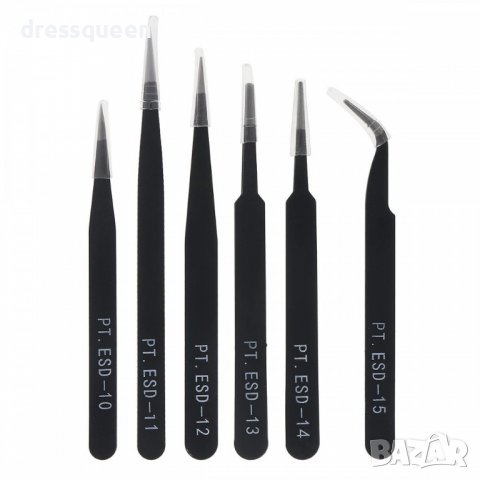 3006 Стоманени антистатични пинсети за деликатни дейности