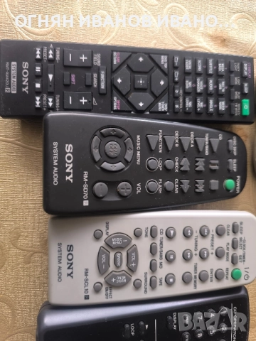 Sony оригинални дистанционни, снимка 4 - Ресийвъри, усилватели, смесителни пултове - 52520428