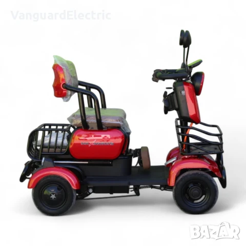 Електрическа четириколка с 3 места Х4 1500W / 48V / 20Ah - Red