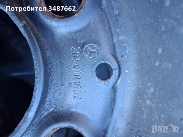 16цола оригинални за Мерцедес 7J ×16 ет31. 5× 112 ц.66.1мм , снимка 4 - Гуми и джанти - 52733630