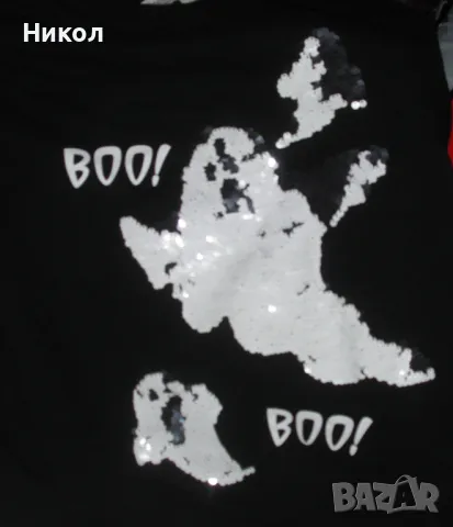 Блуза Н&М с обръщащи се пайети., снимка 2 - Детски Блузи и туники - 50102666