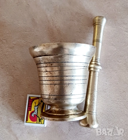 Бронзово хаванче с чукало 1942г., снимка 2 - Други ценни предмети - 53578223