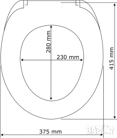 Тоалетна седалка WENKO Samos сива, хигиенична тоалетна седалка с автоматично спускане, снимка 5 - Други стоки за дома - 40307874