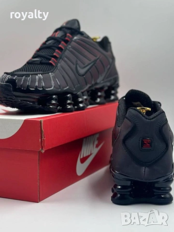 Nike Shox TL Black & Red Thermoreactive Мъжки Маратонки с Кутия 40-45 Номер Найк , снимка 3 - Маратонки - 53063860