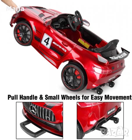 Акумулаторена кола Mercedes Benz GT4 AMG 12V , снимка 13 - Детски велосипеди, триколки и коли - 38691438