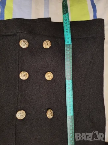 Късо черно палто,гр.об.44см., снимка 6 - Палта, манта - 48203103