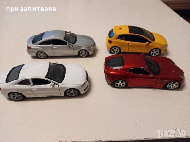 Метални Burago 1:32  Audi A5, VW Polo GTi, Alfa Romeo 8c competitione, снимка 5 - Колекции - 43341697