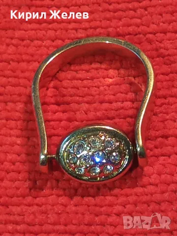 ПРЕКРАСЕН МЕДЕН с ДЕБЕЛА ПОЗЛАТА ДВОЕН / ВЪРТЯЩ се АРТ ПРЪСТЕН с КОТЕШКО ОКО и ЦИРКОНИ 47428, снимка 16 - Пръстени - 47282624