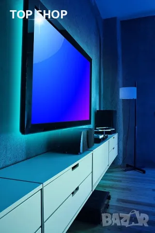 LED фоново осветление подсветка за ТВ 2м-  EASYmaxx LED TV, снимка 7 - Лед осветление - 48508303
