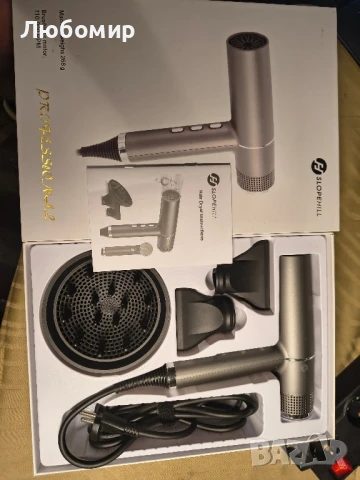 Сешоар Slopehill Ionic, професионален сешоар с мощен безчетков мотор, технология 2000w Oxy Active , снимка 4 - Сешоари - 50552419