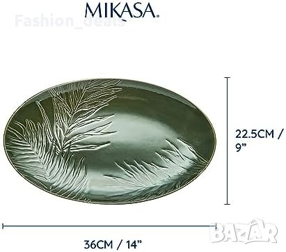 Ново Овално плато за сервиране храна Mikasa Jardin Подарък Дом кухня, снимка 4 - Други стоки за дома - 42969161
