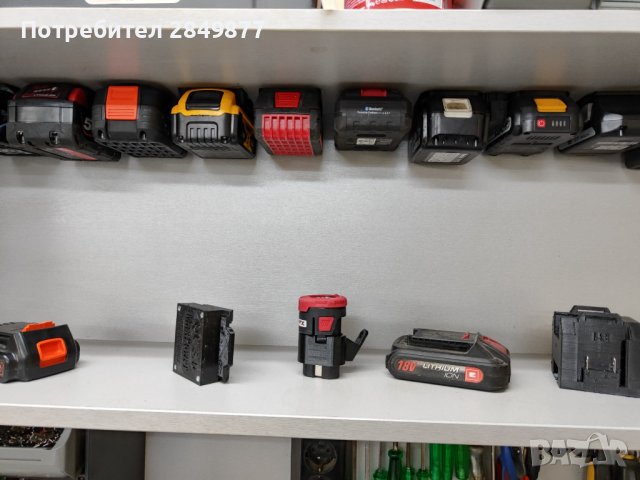 Стойки и поставки за батерии и инструменти, снимка 4 - Други машини и части - 43544504