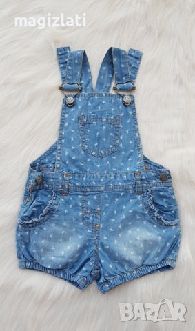 Дънков гащеризон за бебе 6-9 месеца 