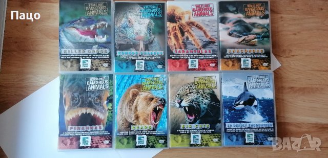 НАЙ-ОПАСНИТЕ ЖИВОТНИ В СВЕТА - 8 DVD КУТИИ/промо цена, снимка 14 - DVD филми - 39831522