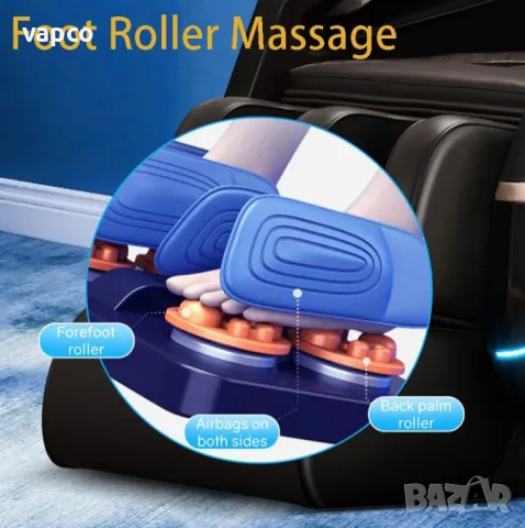 Смарт масажен стол A19, снимка 6 - Дивани и мека мебел - 47425709