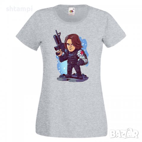 Дамска тениска Marvel Winter Soldier Игра,Изненада,Подарък,Геймър,, снимка 6 - Тениски - 36786196