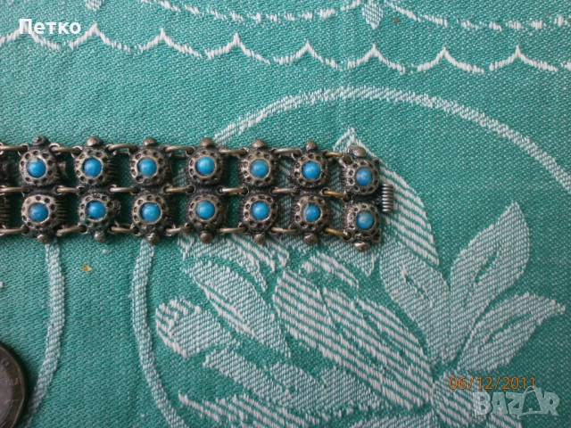 Стар накит украшение 19.5 / 2.5 см  60 грама, снимка 4 - Антикварни и старинни предмети - 52604452