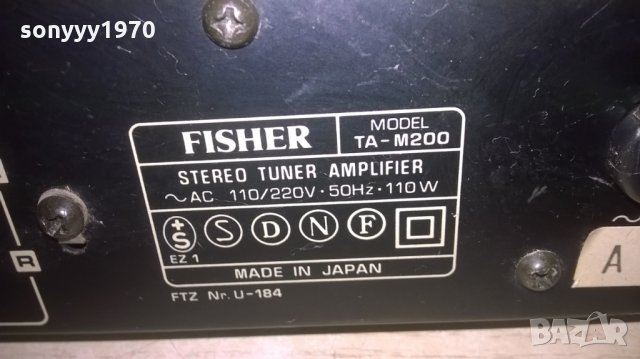 fisher ta-m200 stereo receiver-made in japan-внос франция, снимка 12 - Ресийвъри, усилватели, смесителни пултове - 27546851