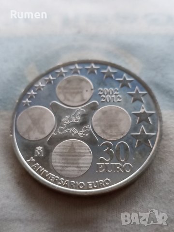 30 евро 2012 година Испания , снимка 2 - Нумизматика и бонистика - 43514763