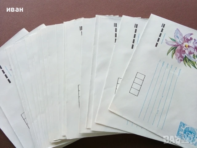 Лот стари,неупотребявани пощенски пликове 100 броя, снимка 14 - Колекции - 51094930