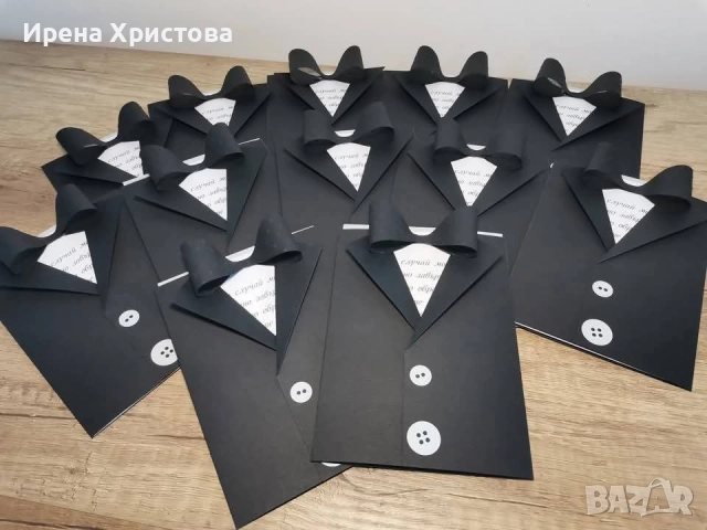 Покана костюм за бал, юбилей, ергенско парти, сватба, снимка 3 - Покани - 51822462