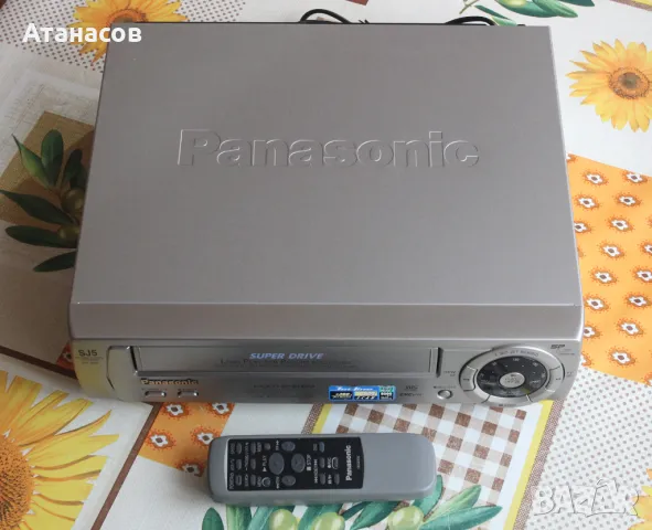 Panasonic VHS VCR SJ5 4 HEAD  Multi System видеорекордер, снимка 2 - Плейъри, домашно кино, прожектори - 49601977