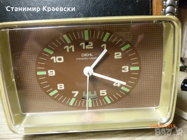 DIEHL Minetto Repeat - clock alarm vintage 71, снимка 2 - Други - 26579886