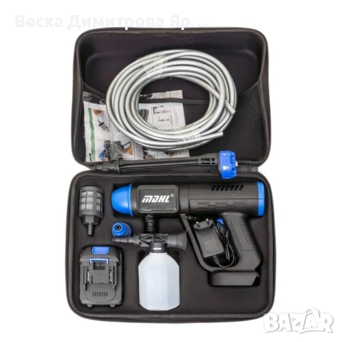 Акумулаторна водоструйка 48V – Пистолет за миене с LCD дисплей и 6 режима