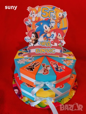 Картонена торта Стич, снимка 7 - Други - 50953363