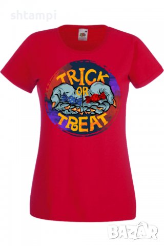Дамска тениска Halloween 05,Halloween,Хелоуин,Празник,Забавление,Изненада,Обичаи,, снимка 3 - Тениски - 38146523