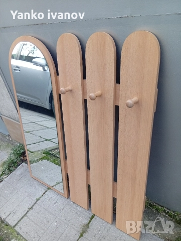 закачалка и огледало, портманто, снимка 2 - Закачалки - 52876553