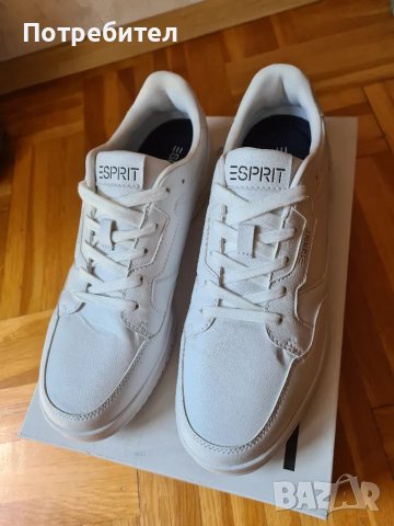 Нови бели мъжки обувки Esprit , снимка 5 - Спортно елегантни обувки - 49910180