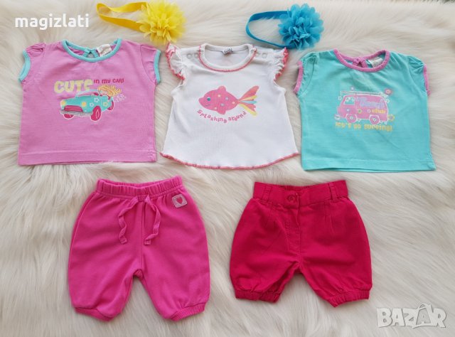 Тениски и панталонки 0-3 месеца, снимка 1 - Комплекти за бебе - 28993212