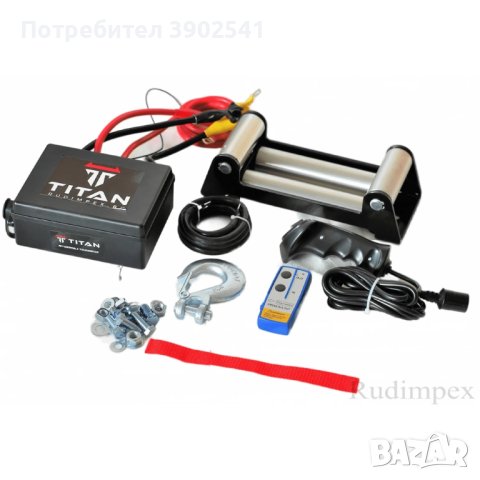 Лебедка 24V, 13500 либри (6136 кг), електрическа, Titan, снимка 4 - Индустриална техника - 43117871