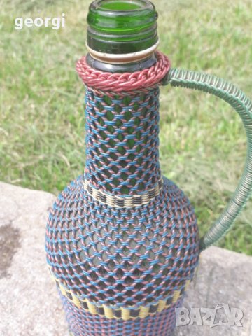 Плетено шише дамаджанка  3/2, снимка 2 - Колекции - 32676938