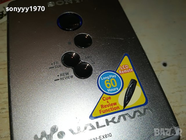 SONY WM-EX610 WALKMAN METAL SLIM 3005231912, снимка 7 - Радиокасетофони, транзистори - 40877273