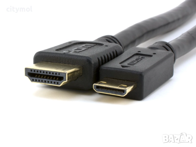 HDMI кабел, HDMI-mini HDMI, черен,100 см, снимка 2 - Кабели и адаптери - 52656280