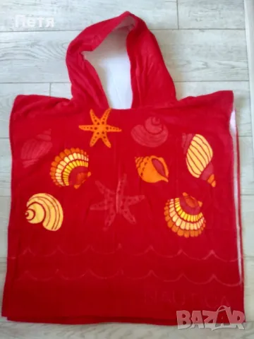 НОВА хавлия тип пончо "Nautica" - 6-8-10 години