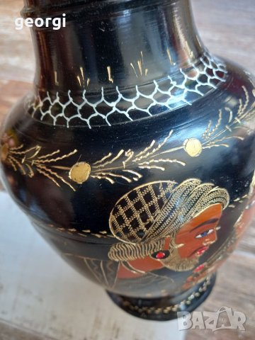 Гравирана месингова ваза, снимка 8 - Вази - 37292107