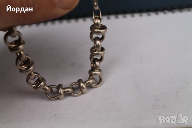 Сребърна гривна, снимка 3 - Гривни - 38948656